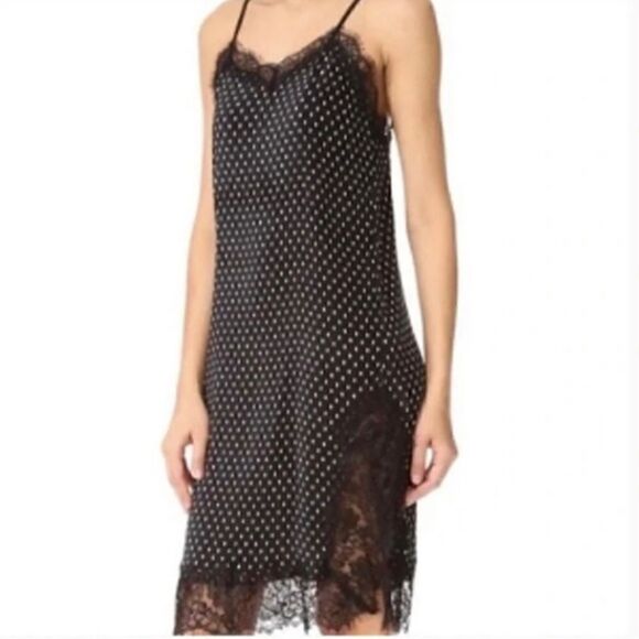 Free People Dresses & Skirts - #154 FREE PEOPLE Dot Print Crinkle Slip Dress